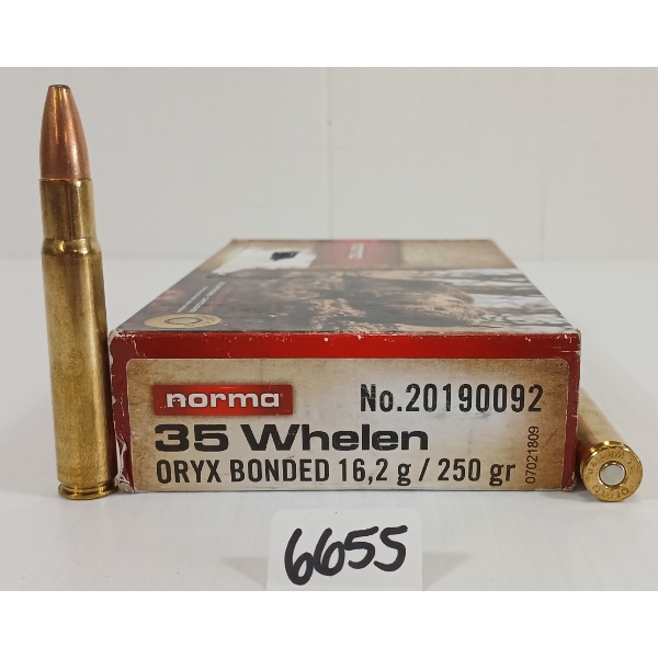 AMMO: 20X NORMA .35 WHELEN - 250 GR. - ORYX BONDED