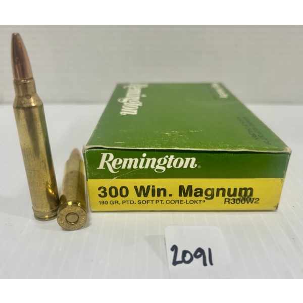 AMMO: 20X REMINGTON .300 WIN MAG - 180 GR SP