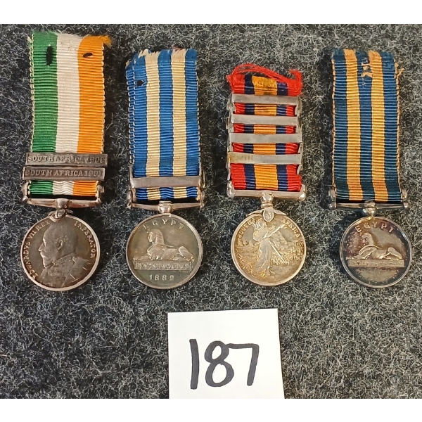 LOT OF 4 - 1882 EGYPT & SOUTH AFRICA MINI MEDALS