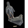 Image 1 : MAN HUNTING WALRUS BY LUCASSIE OQAITUQ (PRS CDN ARTIST) - BONE & STONE