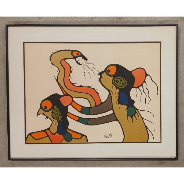 SPEAKING SNAKE BY SAM ASH (1951-2021) - FRAMED PRINT