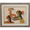 Image 1 : SPEAKING SNAKE BY SAM ASH (1951-2021) - FRAMED PRINT