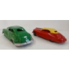 Image 2 : LOT OF 2 - IRWIN & MARX TOYS PLASTIC ARMY & FIRE CHIEF WIND UP CARS