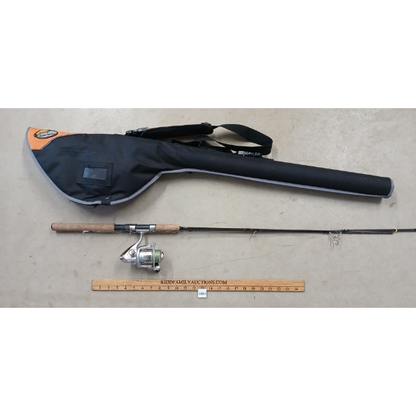 CARDINAL 100 FISHING ROD & REEL - W/ PLANO CARRY BAG