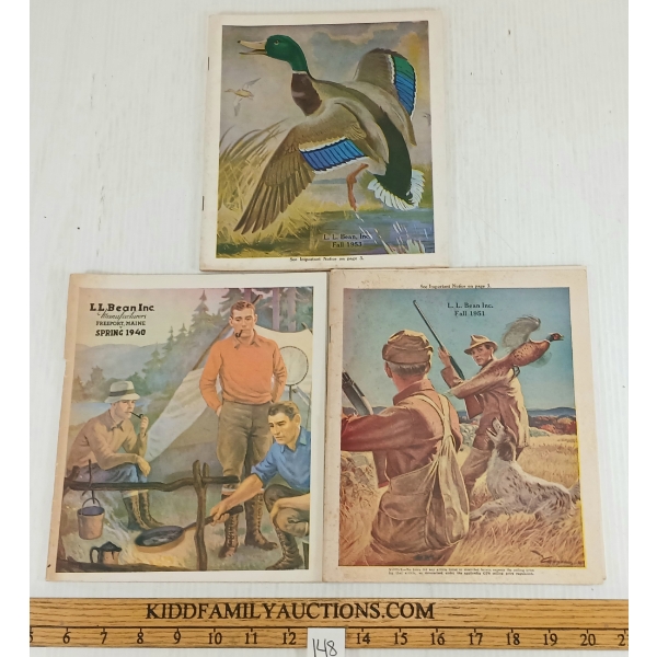 LOT OF 3 - L.L. BEAN INC CATALOGUES - INCL 1940, 1951 & 1953