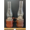 Image 2 : LOT OF 2 - C.N.R. WALL-MOUNTED CABOOSE OIL LAMPS