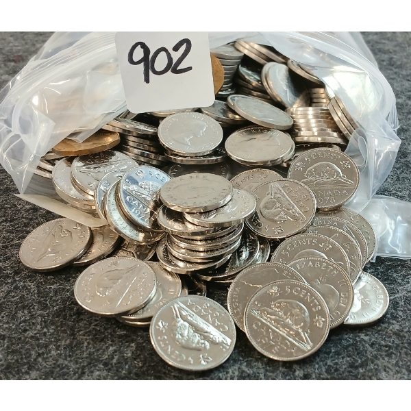 5LBS CDN NICKELS - MIXED YEARS