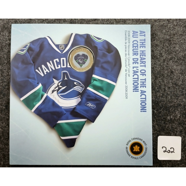2009 RCM UNCIRCULATED COIN SET - VANCOUVER CANUCKS