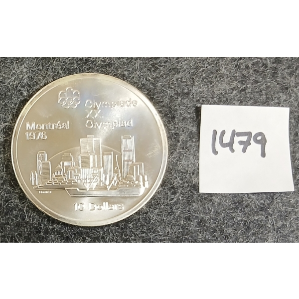 1976 CDN MONTREAL OLYMPIAD $10 SILVER COIN
