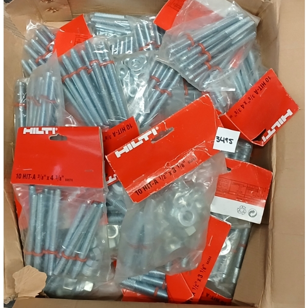 JOB LOT - LAG BOLTS - INCL 4 3/8IN