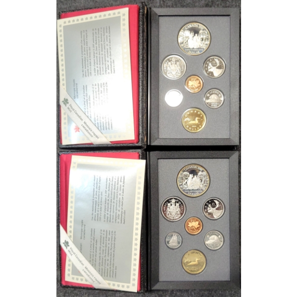 LOT OF 2 - 1989 RCM PROOF SETS