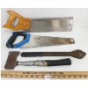 Image 2 : LOT OF 4 - HAND SAWS & CAMPING HATCHET, ETC.