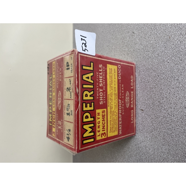 COLLECTABLE AMMO: 25X IMPERIAL 12 GA 3IN 1-5/8 OZ NO2 SHOT
