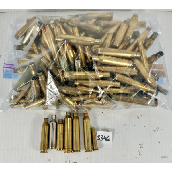 BRASS: APPROX 150X MIXED RIFLE BRASS