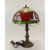 Image 5 : STAINED GLASS COCA-COLA TABLE LAMP