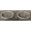 Image 3 : PAIR OF 14K GOLD HOOP EARRINGS