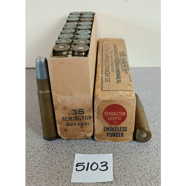 AMMO: 20X REMINGTON UMC .35 REM - 200GR SP - COLLECTORS BOX 