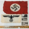 Image 1 : LOT OF 6 - NSDAP FLAG, KRIEGSMARINE SPORTS SHIRT EAGLE & PHOTOGRAPHS