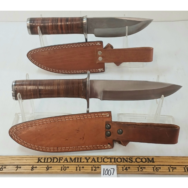 LOT OF 2 - C.F.K. KNIVES W/ SHEATHS