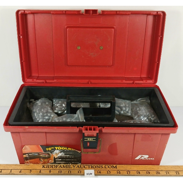 PLANO TACKLEBOX W/ CONTENTS - INCL WEIGHTS & LURES
