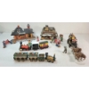 Image 1 : COLLECTION OF DEPARTMENT 56 LOCOMOTIVE FIGURINES - INCL "THE FLYING SCOT TRAIN," ETC