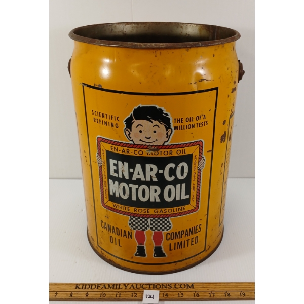 EN-AR-CO MOTOR OIL CAN - 5 GAL