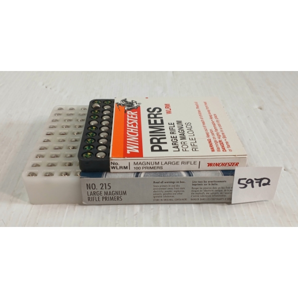 PRIMERS: 200X FEDERAL & WINCHESTER NO. 215 & NO. WLRM LARGE RIFLE PRIMERS