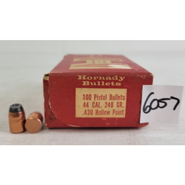 BULLETS: 100X HORNADY .44CAL - 240GR - JKT - HP