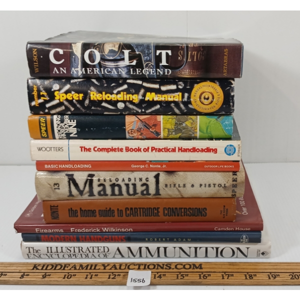 LOT OF 10 - FIREARM PUBLICATIONS - INCL "COLT AN AMERICAN LEGEND," " SPEER RELOADING MANUAL," ETC