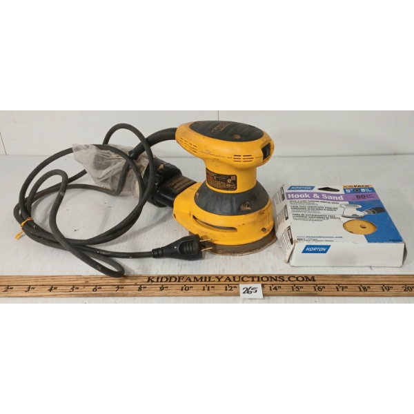 DEWALT ORBIT SANDER W/ DISKS