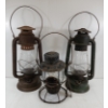 Image 1 : LOT OF 3 - BEACON & E.T. WRIGHT & CO. KEROSENE LANTERNS
