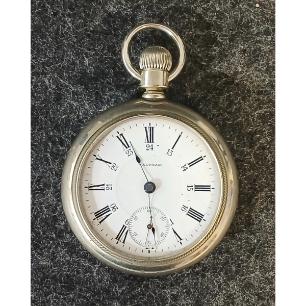 WALTHAM 17J SILVEROID POCKET WATCH