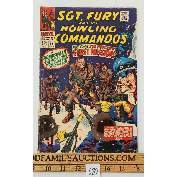 MARVEL COMICS "SGT. FURY & HIS HOWLING COMMANDOS" NO. 44 COMIC BOOK