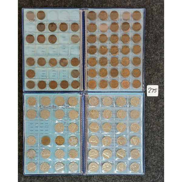 LOT OF 2 - 1920'S-1990'S CDN 1 & 5 CENT COIN BOOKLETS