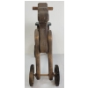 Image 6 : LOT OF 3 - ANTIQUE TOY STROLLER, APPLE-HEAD DOLL & PULL-ALONG HORSE