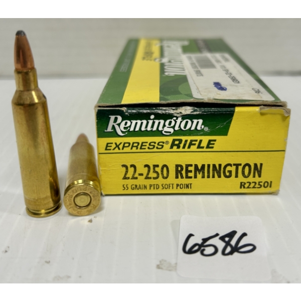 AMMO: 20X REMINGTON .22-250 REM - 55 GR