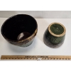 Image 2 : LOT OF 2 - GLAZED POTTERY INCL ROSEVILLE OHIO
