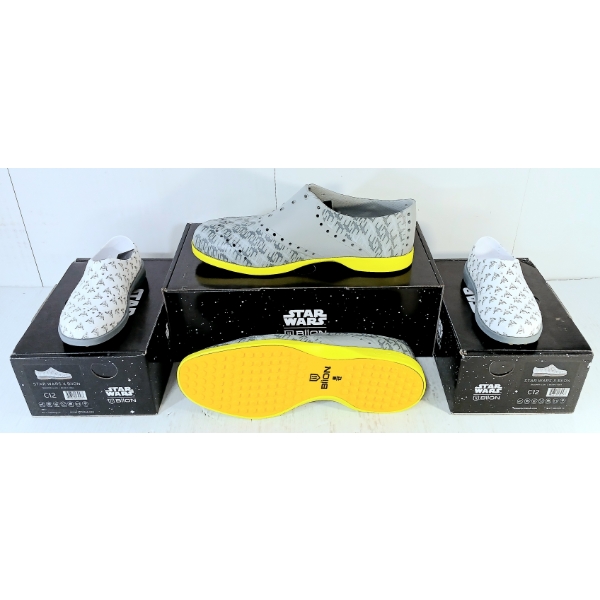 LOT OF 3 - BIION SHOES - STAR-WARS X-WING & TROOPER LUX STYLES