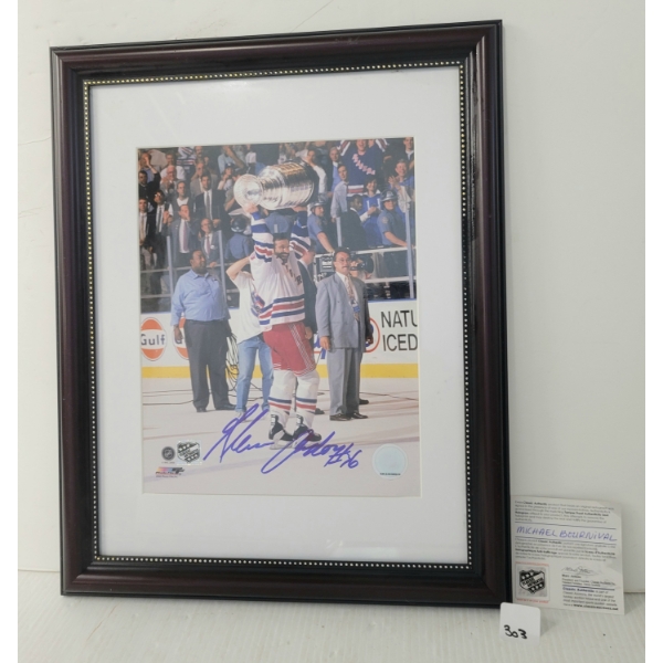 MICHAEL BOURNIVAL AUTOGRAPHED PHOTO - FRAMED