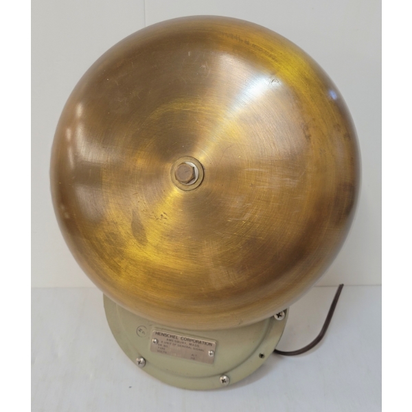 HENSCHEL CO. BRASS ALARM BELL