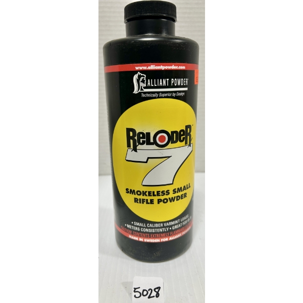 POWDER: 0.5 LB ALLIANT RELOADER 7