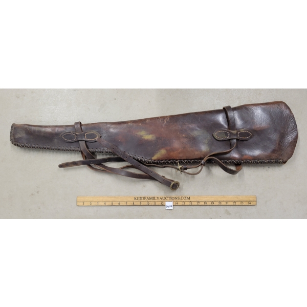 LEATHER GUN SCABBARD