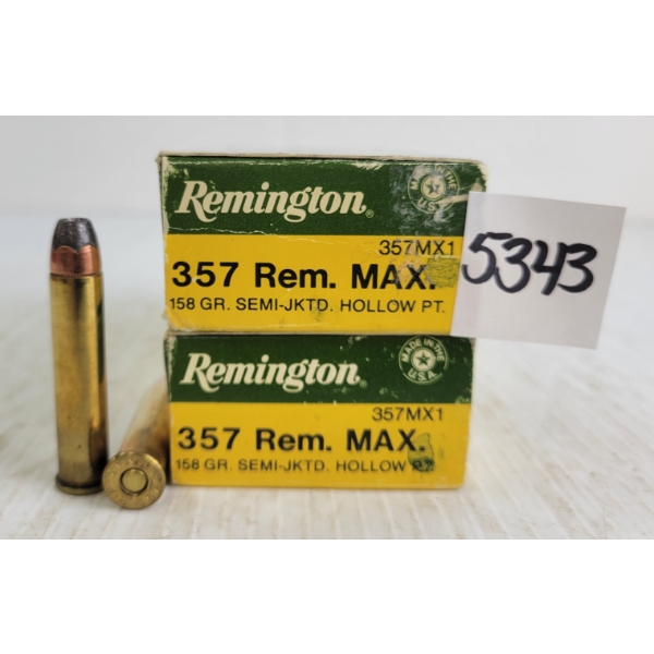 AMMO: 31X REMINGTON .357REM MAX - 158GR - HP