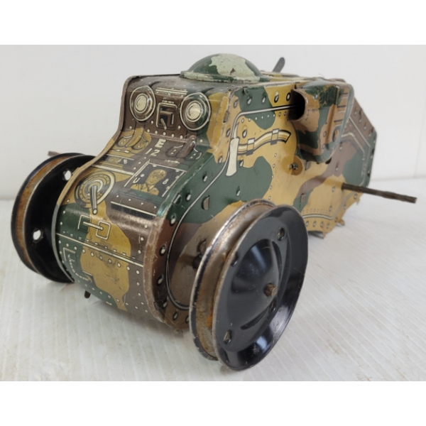 MARX TIN WIND UP MILITARY TANK