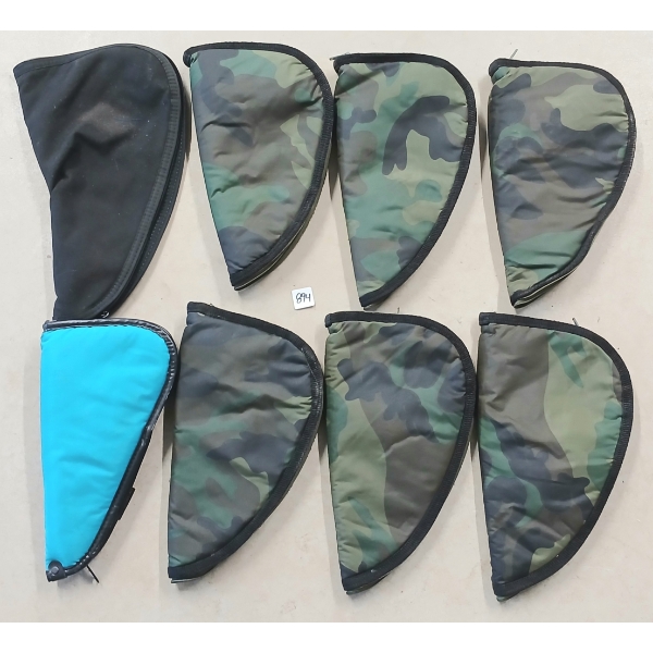 LOT OF 8 - SOFT HANDGUN CASES