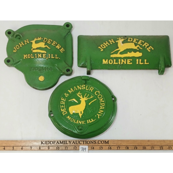 LOT OF 3 - JOHN DEERE CAST PARTS