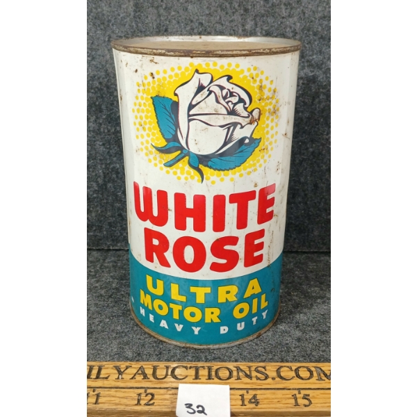 WHITE ROSE ULTRA HEAVY DUTY MOTOR OIL CAN - QT