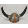 Image 5 : LOT OF 3 - MOUNTED BULL HORNS & VIKING HELMET