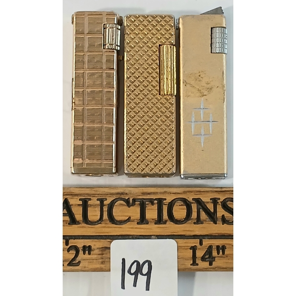 LOT OF 3 - VINTAGE LIGHTERS - FIVESTAR, J.J.J. & DUNHILL(?) - MID 20TH CENTURY