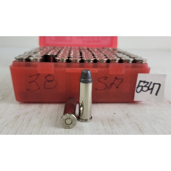 AMMO: 100X WINCHESTER .38SPL